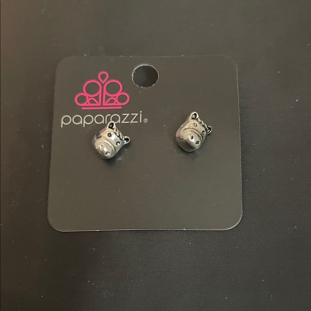 Paparazzi Silver Animal Stud Earrings